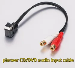 Car Aux-in IP-Bus to RCA Audio Cable Adapter For Pioneer CD/DVD Changer CD-RB10 CD-RB2
