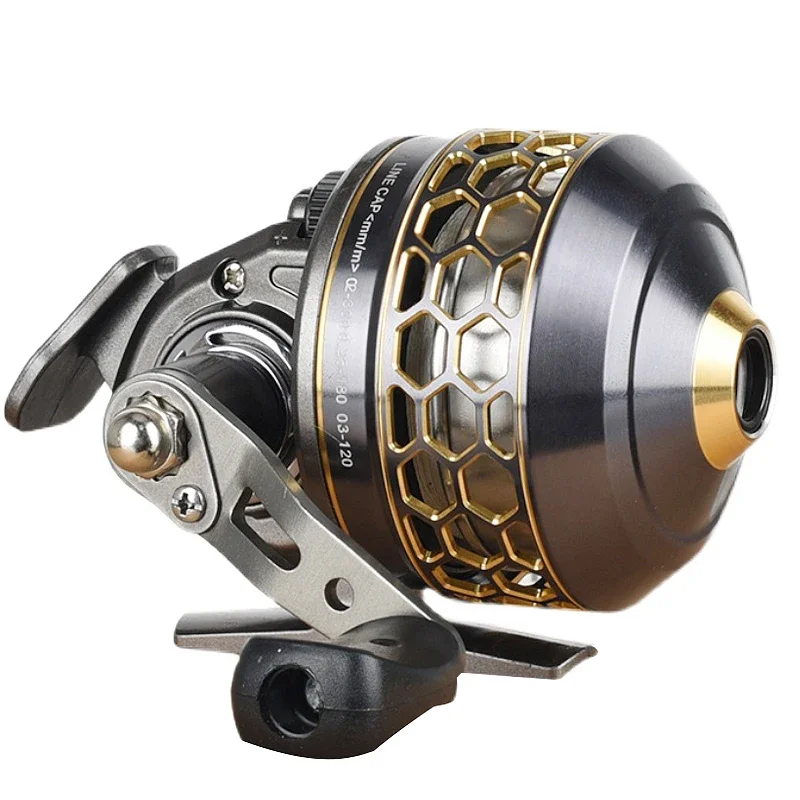 Metal Fishing Reel Catapult Bow Hunting Outdoor Shooting Fish Marine Sports Shooting Fishing Reel Accessories Tool