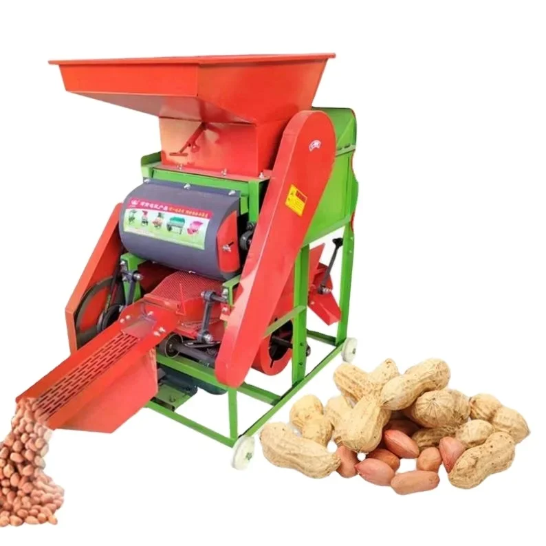 Automatic Household Screening Seed Fruit Shelling Double Wind Selecting Small Peanut Kernel Shell Separating Machine