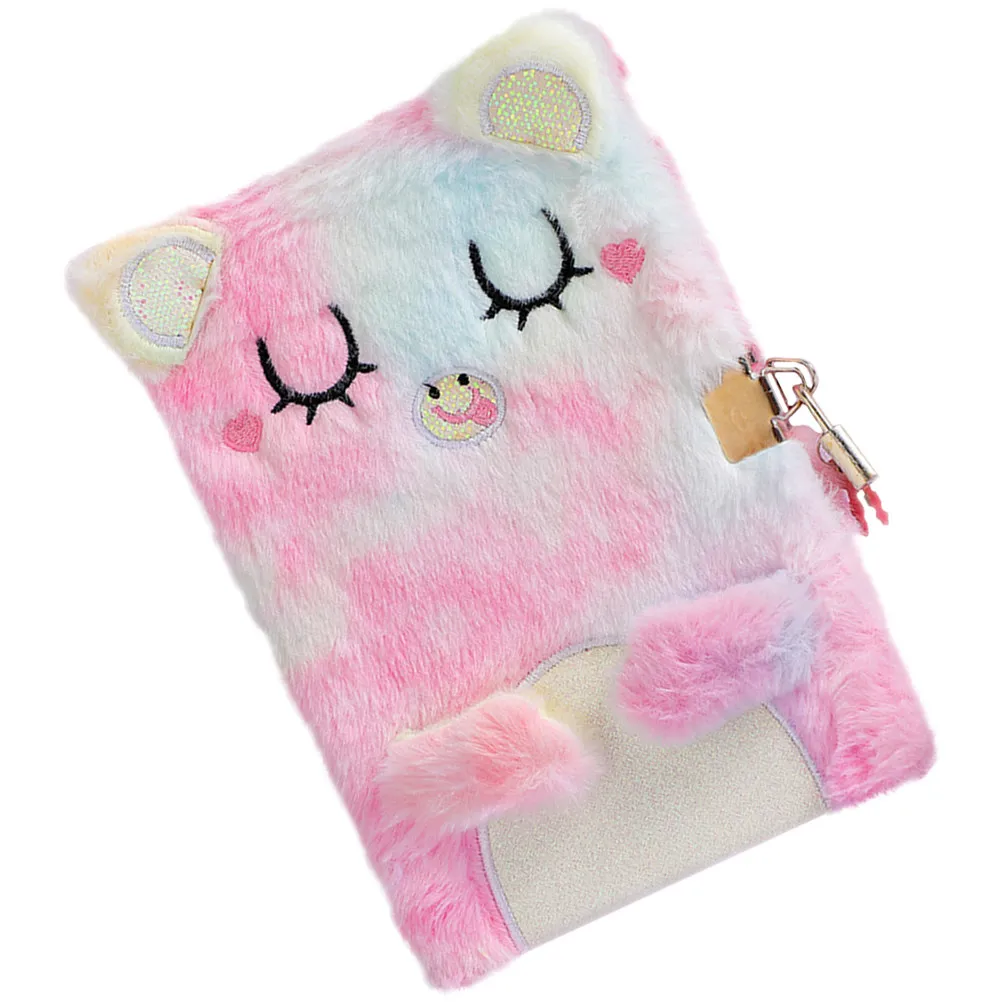 Lock Diary Notebook Journals Christmas Stocking Stuffers Lockable Cartoon Cute Shell Weekly Monthly Plan