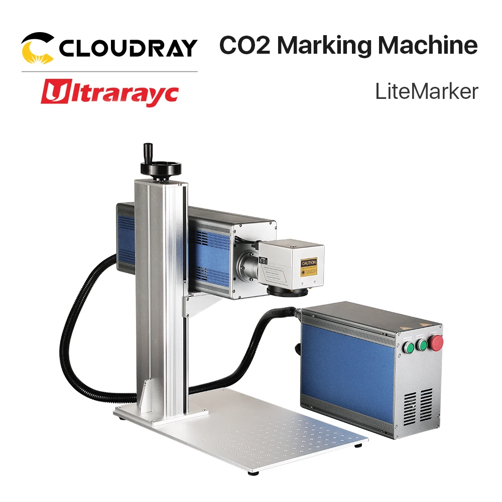 10.6um Co2 Marking Machine with 8x Beam 20mm JD2808 Head 30W-38W CRD RF Laser Tube 210*210mm for Leather Cloth Wood Laser Mark