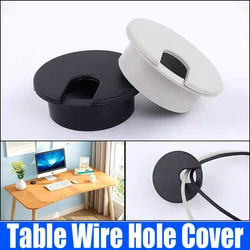 1-5PCS 35mm Table Wire Hole Cover Line Outlet Port Threading Box Cover Cable Passing Box Desk Cable Organizer Desk Cord Grommet