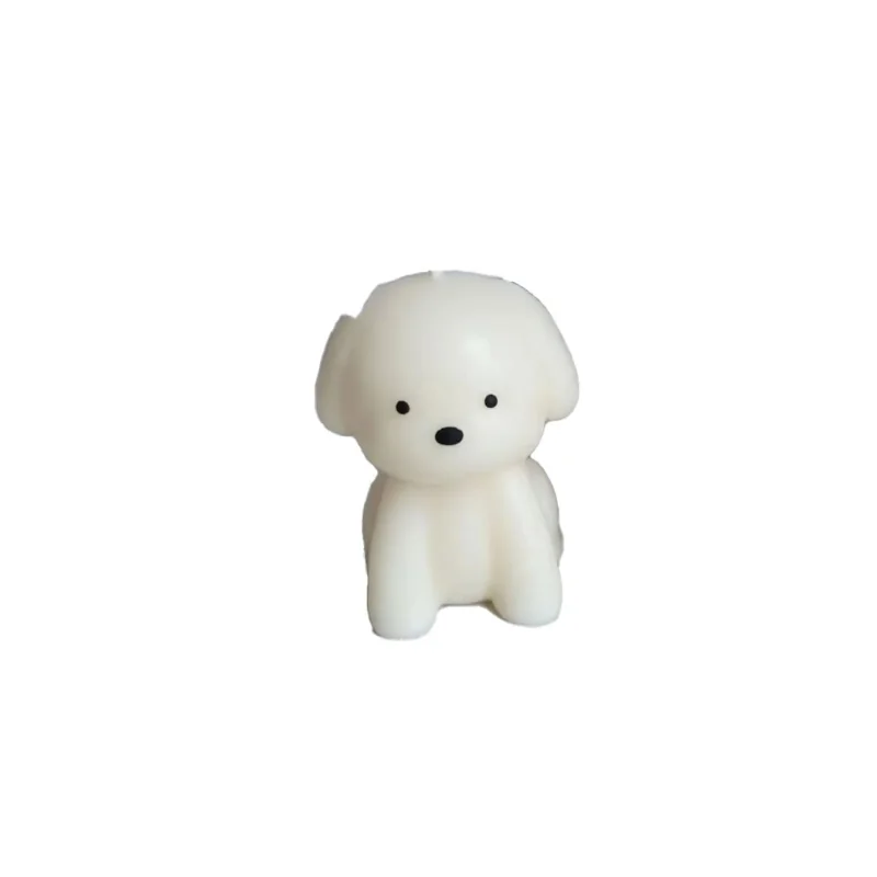 3D Puppy Scented Candle Silicone Mold Cute Dog Soap Resin Plaster Mould Candle Making Kit Home Decor Gifts view 4