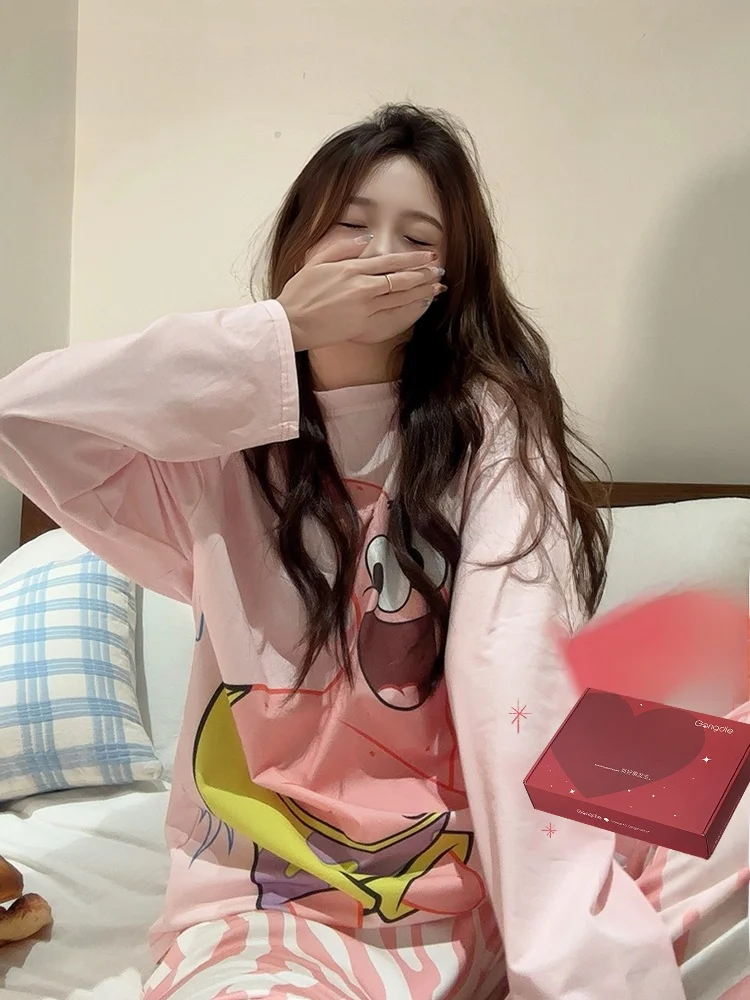 cotton-pajamas-couples-spwear-long-sve-overhead-home-clothes-spring-autumn-cartoon-soft-comfortable-home-suit