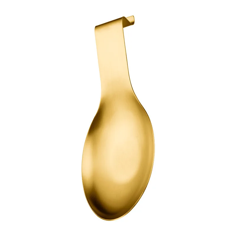 Gold-plated thickened stainless steel tableware spoon shelf buffet clip tray radium