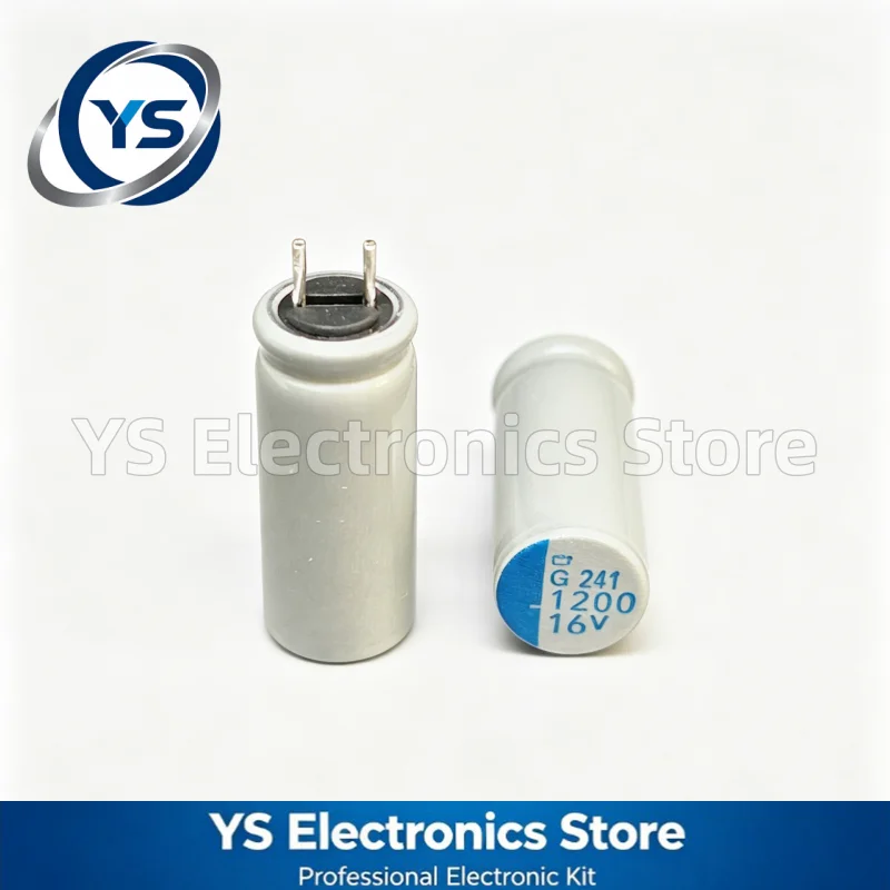 10pcs/lot Nippon PSG Series 1200UF16V 8X20MM NCC Conductive Polymer Aluminum Solid Capacitors APSG160ELL122MH20S 16V 1200UF 20%