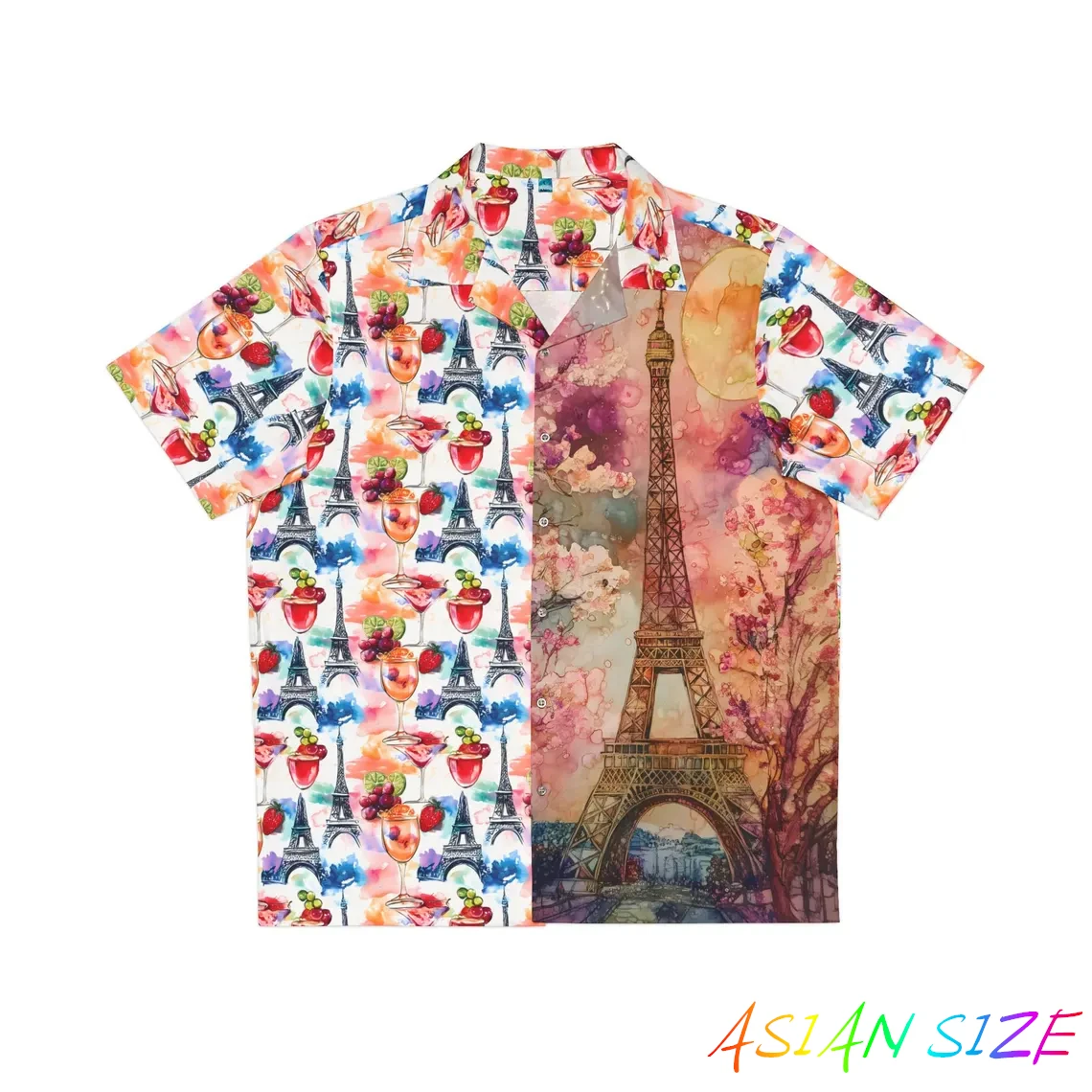 

Hawaiian Beach Shirts Men's Short-sleeve Casual Iandmark Buildings Graphic Blouses Seaside Vacation Quick Dry Loose Floral Tops