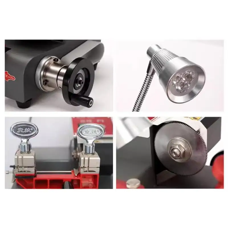 P1 Vertical Horizontal Milling Key Machine Single Head Flat Tooth Key Machine Universal Key Duplicator Suitable for Any Pin Lock