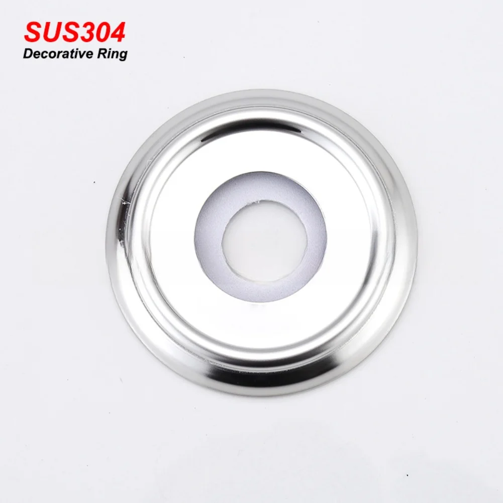 2pcs Bathtub Outlet Cover Ring Zinc Alloy Leak-Proof Bathtub Decorative Cover Back Hole Cover For Bathroom Household Spare Parts