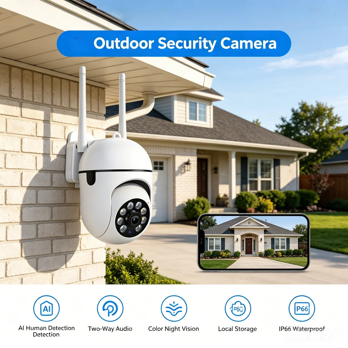 Telecamera di sicurezza wirele - Home Security Google Camera recensione e prezzo