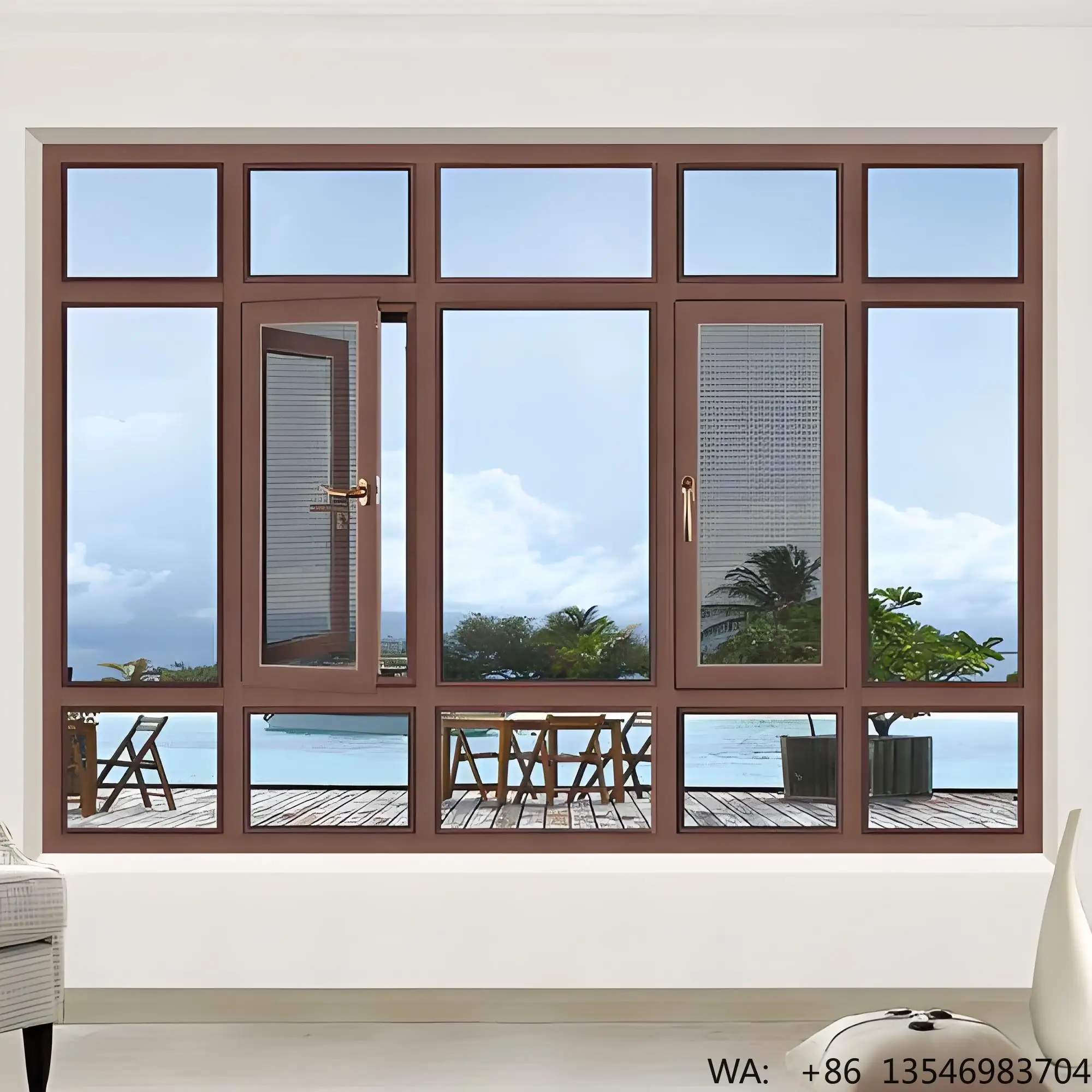 

Thermal Break Aluminum Frame Double Glazed Window Casement Windows