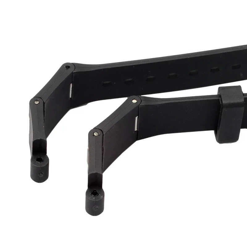 Bracelet en caoutchouc et silicone pour montre Bvlgari, avec encoche 22x8 24x8mm DP42C14SVDGMT, noir pour hommes et femmes