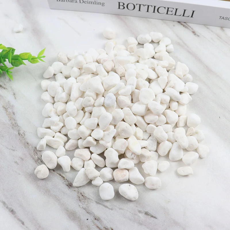 200/400 جرام صغيرة بيضاء عالية مصقول حصاة مجموعة 2-3 سنتيمتر حجم المشهد حجر الزخرفية الصخور لحديقة فناء الحرفية FishTank ZYF #4