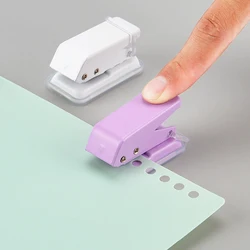 Mini Hole Punch 6mm 1 Hole Cute Paper Punch Portable Round Hole Puncher Paper Cutter Kawaii Office School Supplies Stationery