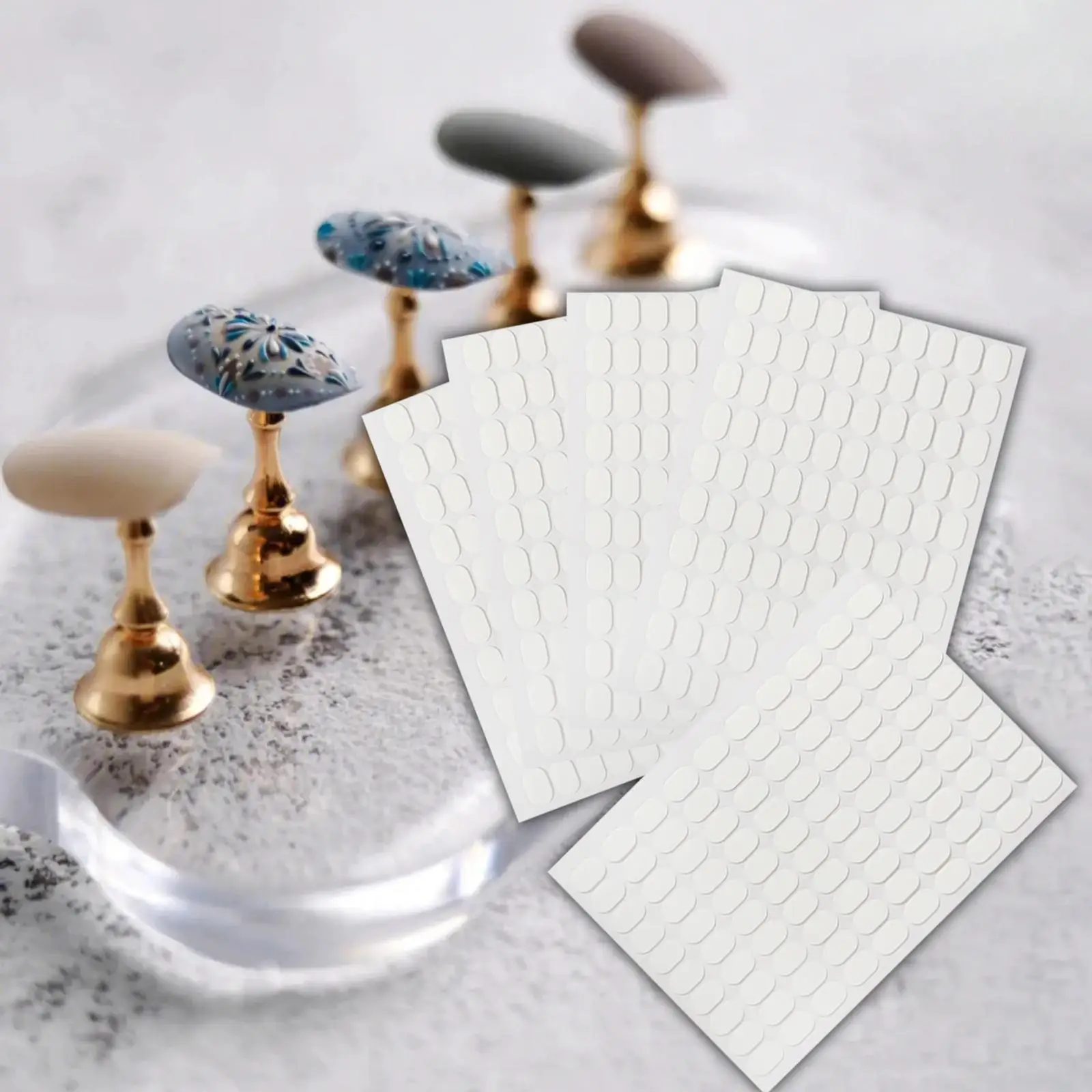 Double Sided Tape Nail Art Sticker Strong Adhesive Fixing Sticker for False Nail Tip Holder Gel Nail Stickers DIY Manicure