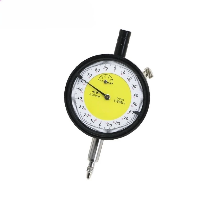 Micron scale dial indicator 0-1mm measurement range, precision shockproof indicator, precision scale dial indicator