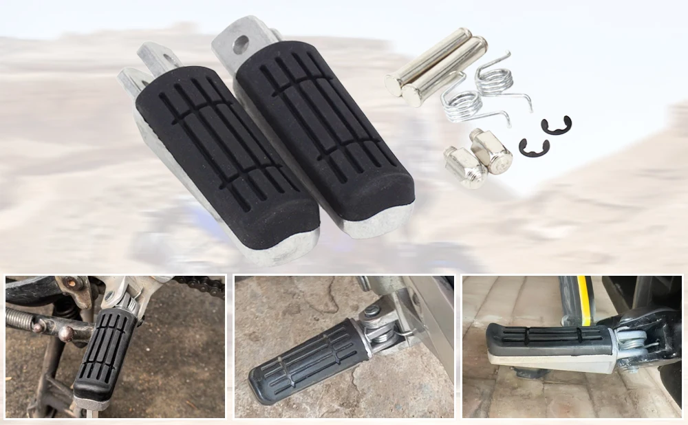 Motorcycle Foot Pegs Footrest Pedals For YAMAHA TDR 125R FZ6 FZR FZS XJ-N XJ-S YZF-R6 600 MT03 XJ900S TDM900 BT1100 FZ1 FZ6R