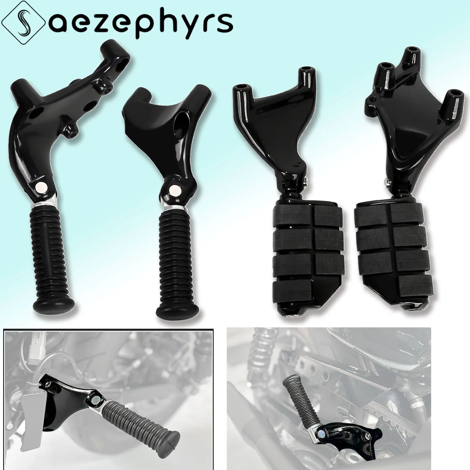 

Motorcycle Rear Passenger Foot Pegs Mount Bracket For Harley Sportster Iron XL 883 1200 48 72 Forty-Eight SuperLow 2014-2022