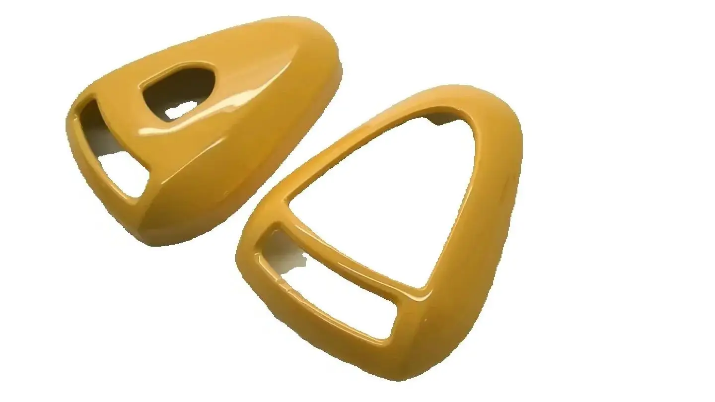 

Gloss Yellow Remote Flip Key Cover Case Shell Fob Protection For Porsche Silver Head Remote Key