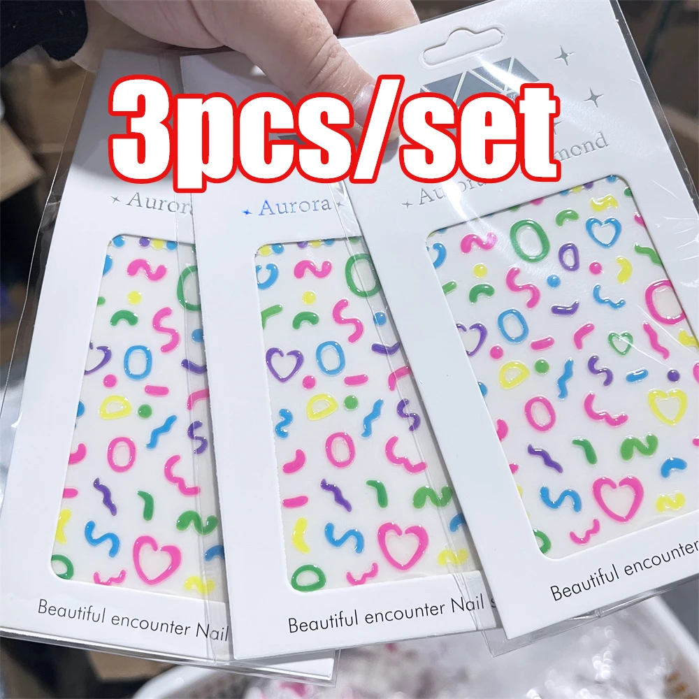 3Pcs/Set 5D Jelly I…