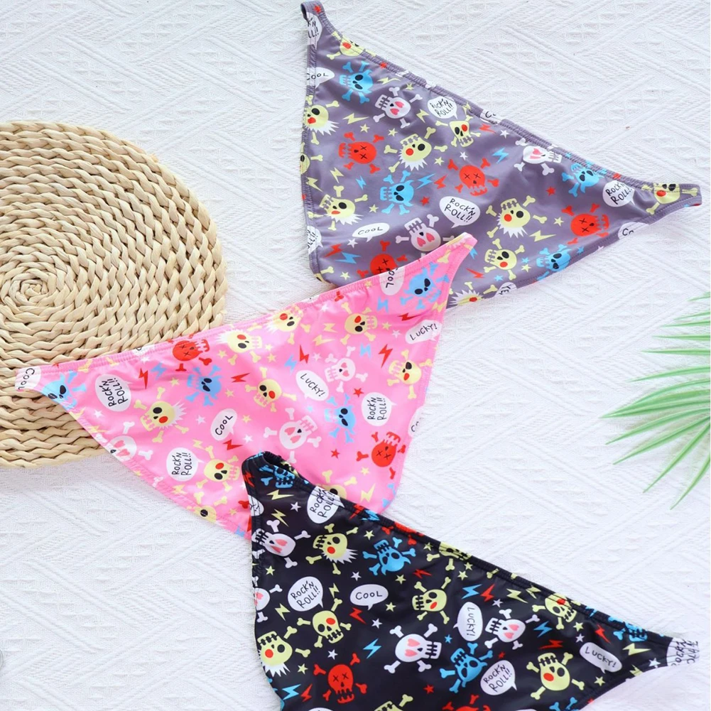 

Men Low Rise Big Bulge Pouch Skull Printed Sexy Lingerie Mens Sexy Underwear Stretch Briefs Breathable Panties Underpants Men