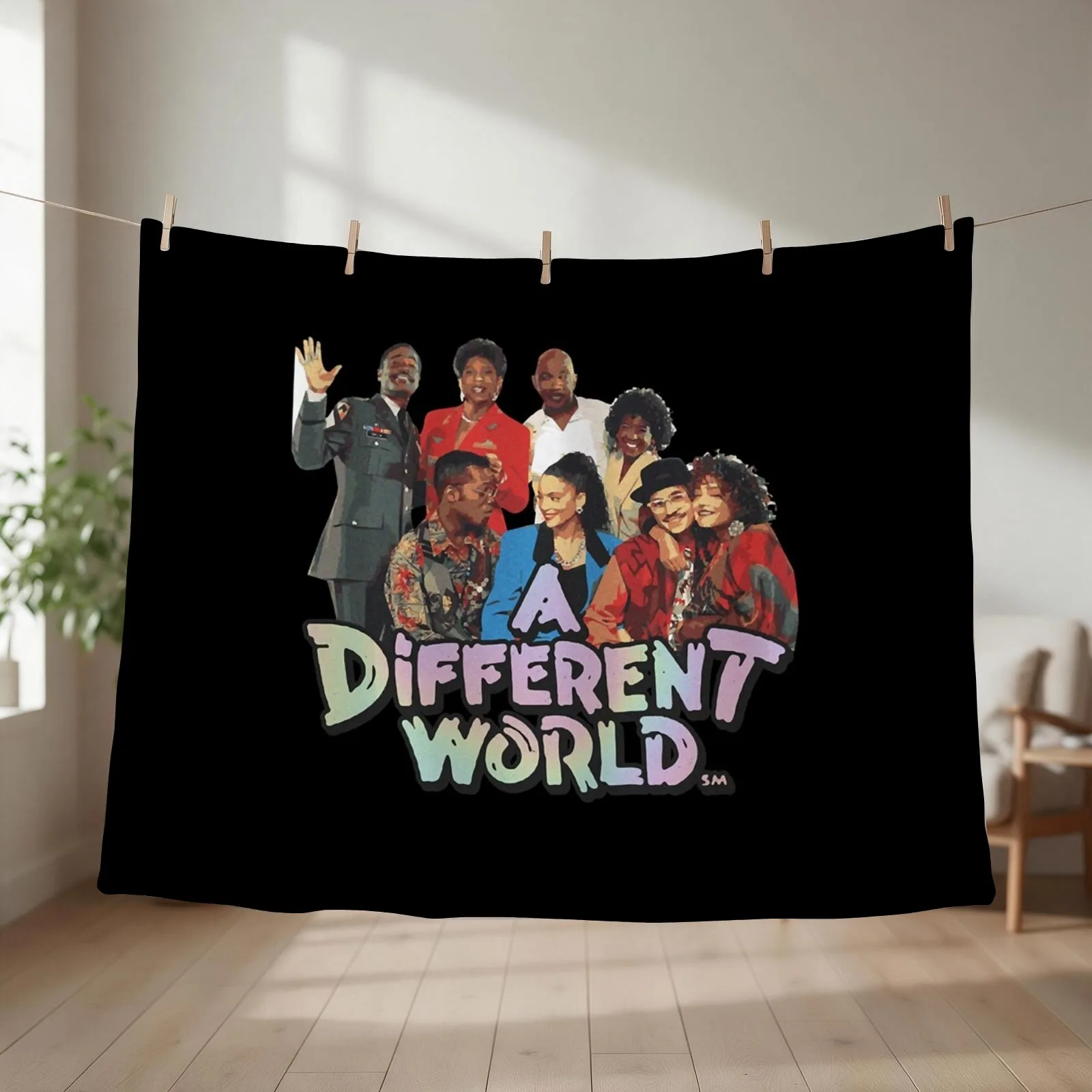 A different world Throw Blanket couch cozy soft plush fuzzy picnic outdoor blanket