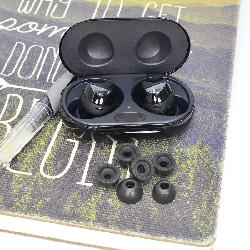 Comfort Upgrade Memory Foam Earbuds Tips Compatible With Samsung Galaxy Buds Buds Plus TWS Wireless Headphones Replacement Ear
