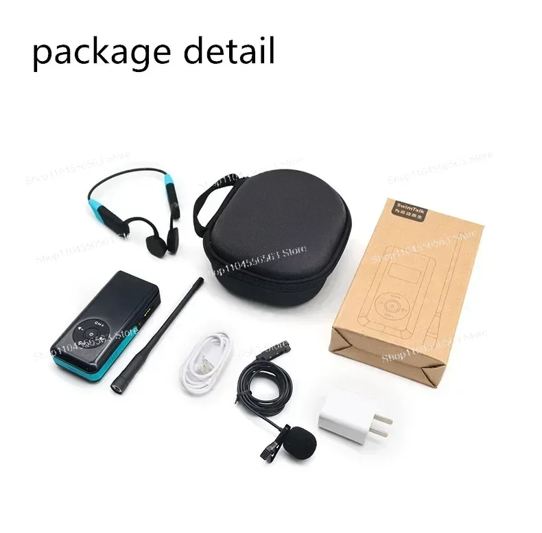 Водонепроницаемая беспроводная гарнитура для занятий плаванием под водой, двусторонняя коммуникационная система с наушниками для обучения плаванию