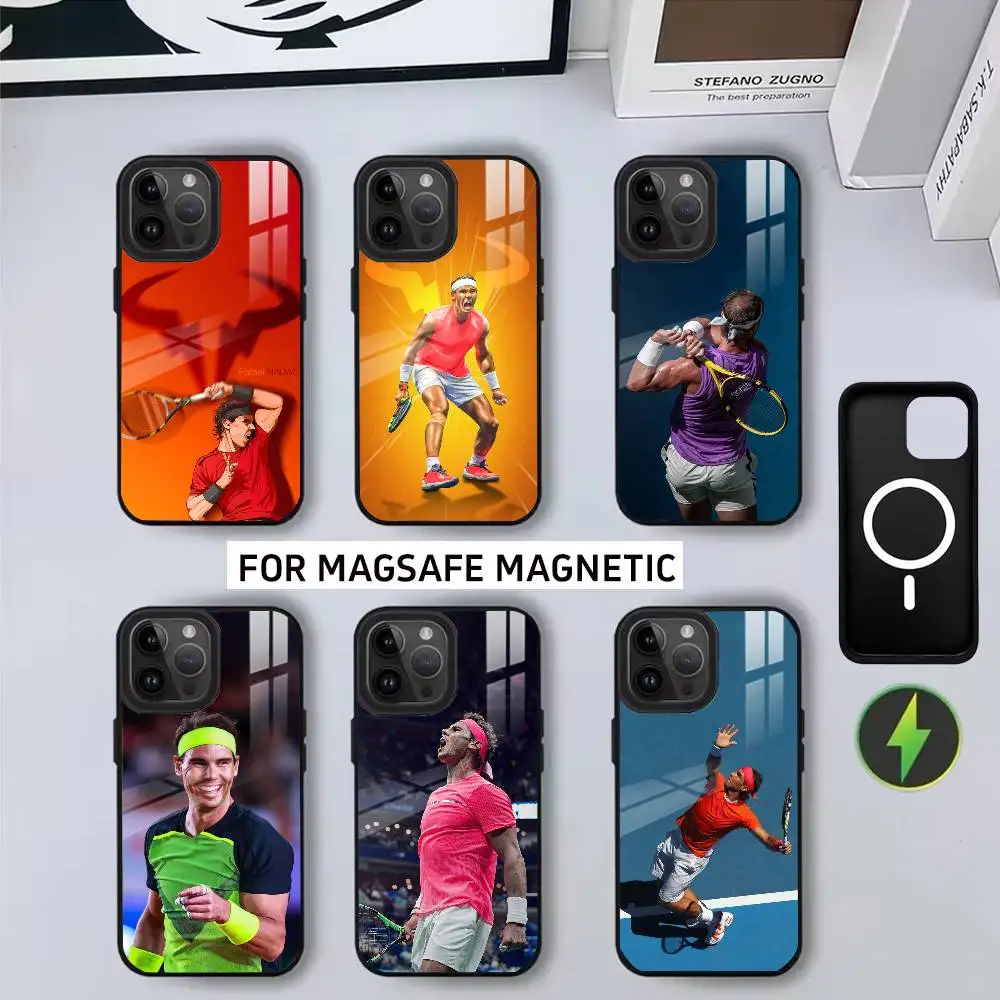 

T-Tennis Sport R-Rafael N-Nadal-RN Phone Case For iPhone17,16,15,14,13,12,11 Plus,Pro Magnetic with Magsafe Wireless Charging
