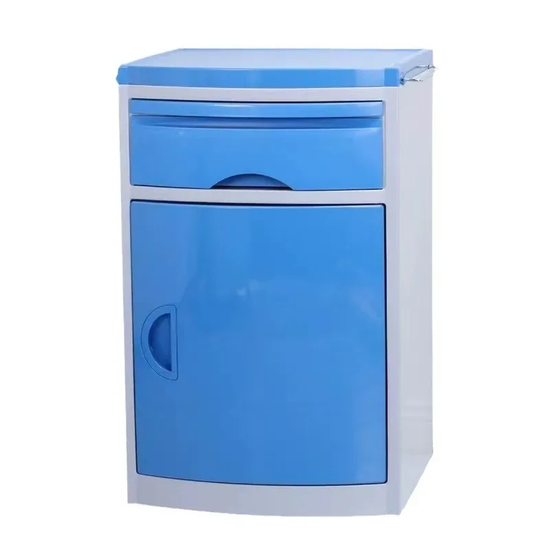 Stainless Steel Bedside Table Thickened Nursing Home Bedside Cabinet