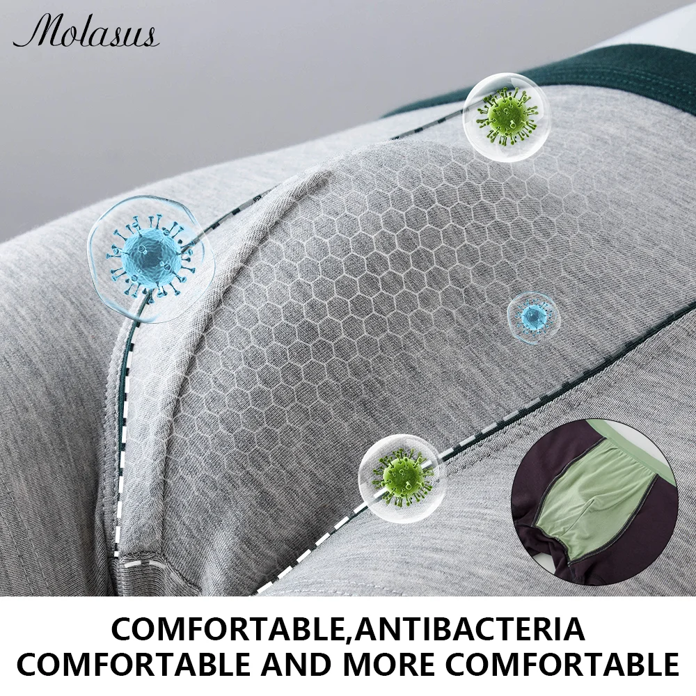 5pcs Cotton Boxer Shorts Men Underwear Soft Breathable Male Underpants for Men Homme Boxershorts Slips Sexy Thin Panties S-5XL