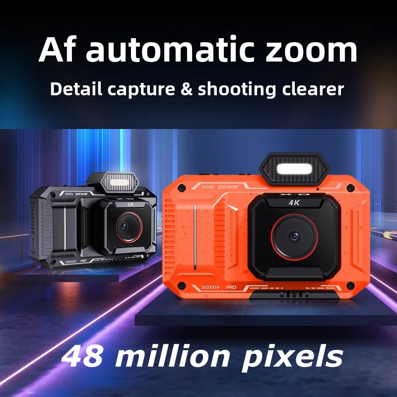 D52 optical 18x zoom mirrorless digital camera with 48 million pixels and 4K high-definition intelligent beauty camera