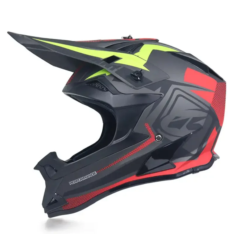 Full Face Helmet Suitable For Motocross Racing Off-road Abs Material Dot Certification Fashion Motorcycle Helmet