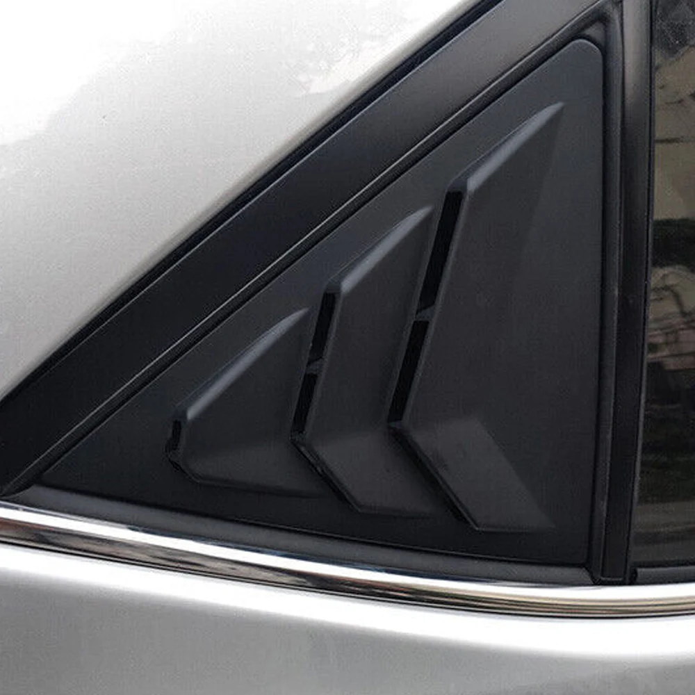 Für Toyota Corolla 2014 2015 2016 2017 2018 Auto Hinten Lamellen Fenster Seite Shutter Abdeckung Trim Aufkleber Vent Scoop Carbon Faser auto – Detail 2