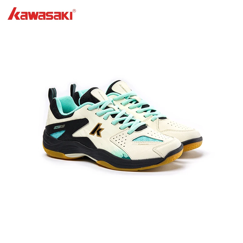 Kawasaki marca sapatos esportivos anti torção absorção de choque sapatos de badminton profissional para homem e mulher 2024 b3333