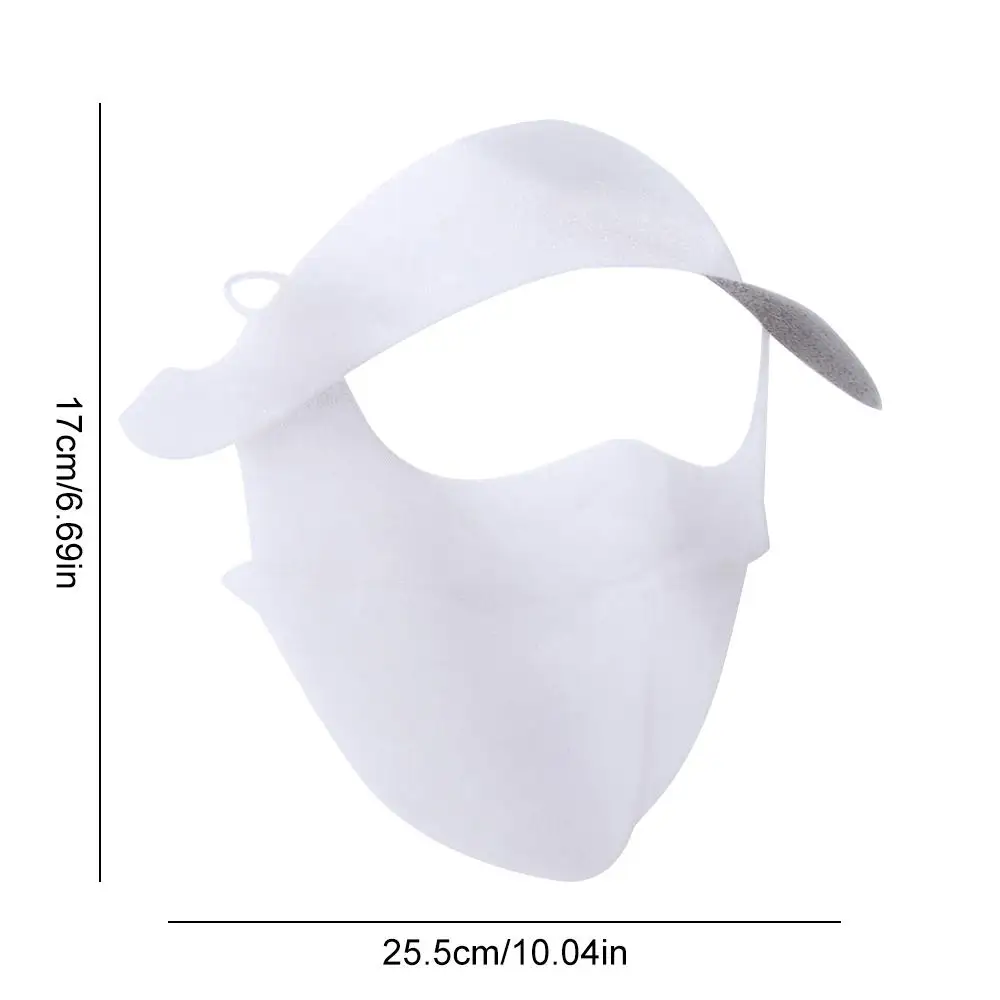 Sunscreen Face Scarf Ice Silk Mask Face Mask Solid Color Face Cover Eye Protection Sunscreen Veil Face Gini Mask Cycling