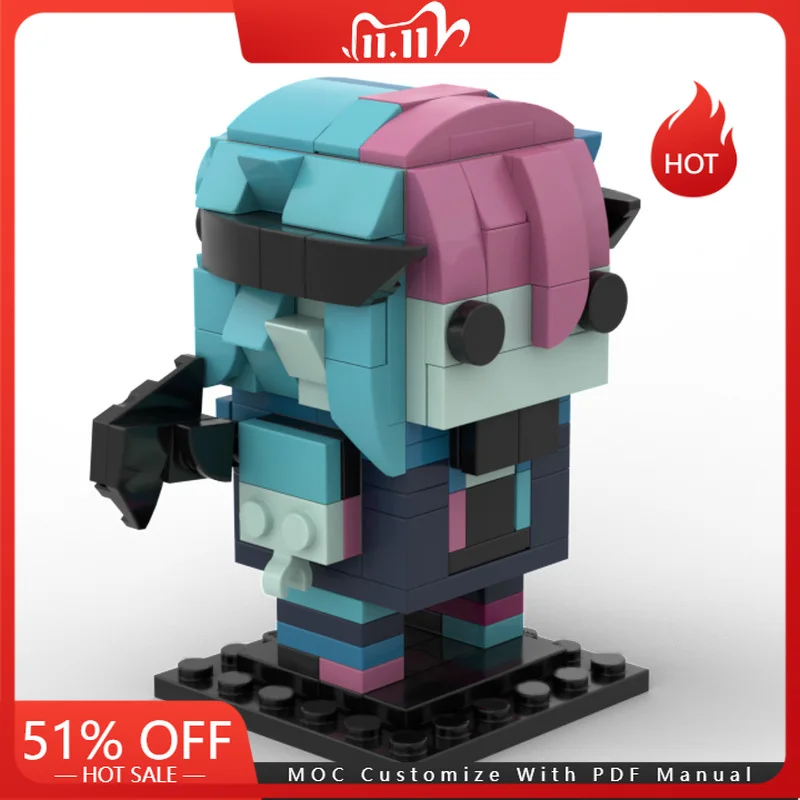 170 PCS MOC Beroemde Film Karakter Dubbele Vleugels Brickheadz Model Bouwsteen DIY Montage Bricks Speelgoed Voor Kinderen Kerstcadeaus