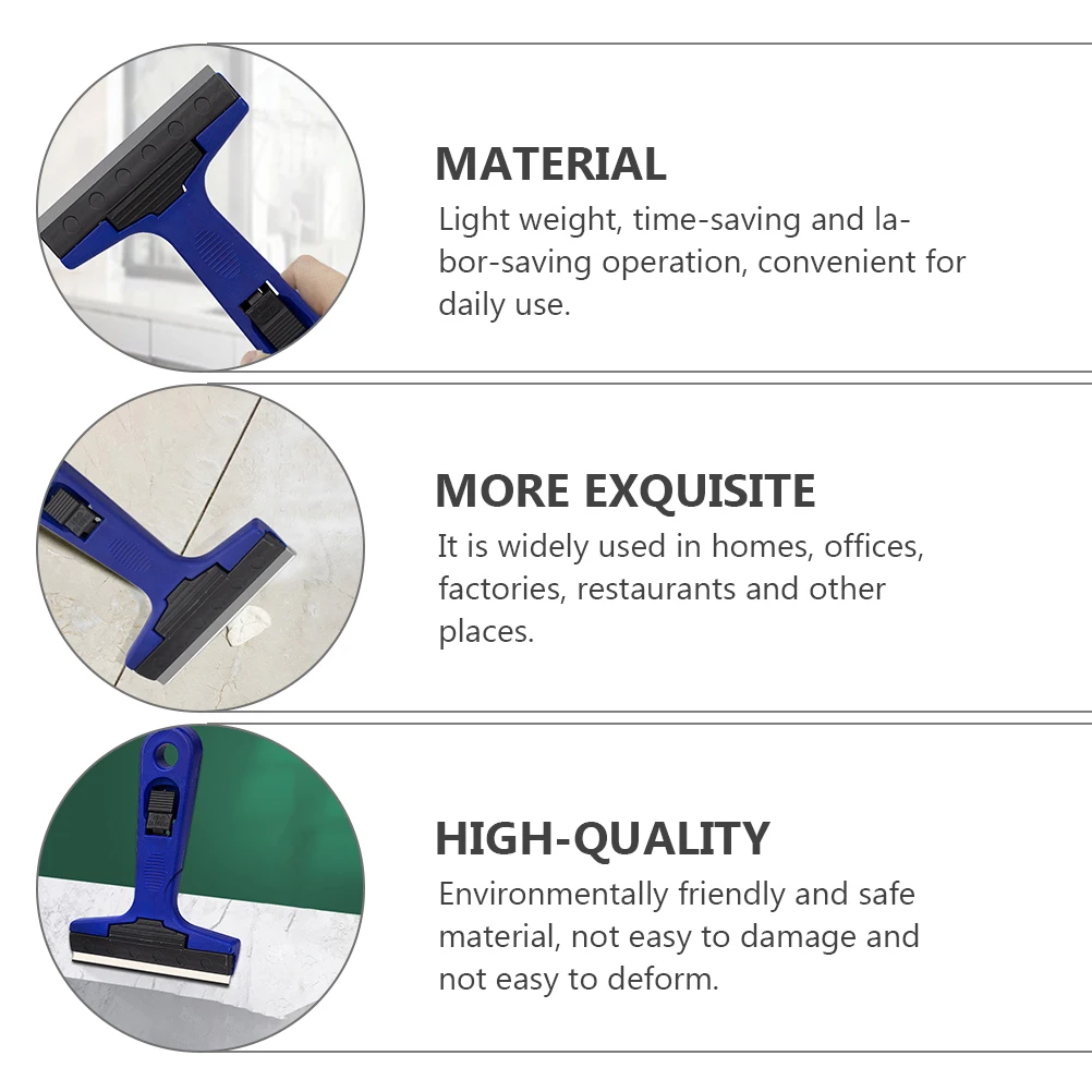 

3Pcs Cleaning Glass Floor Home Scrapers Thickened Glass Floor Cleaning Tools Blades Reusable Plastic Spatula H Tools
