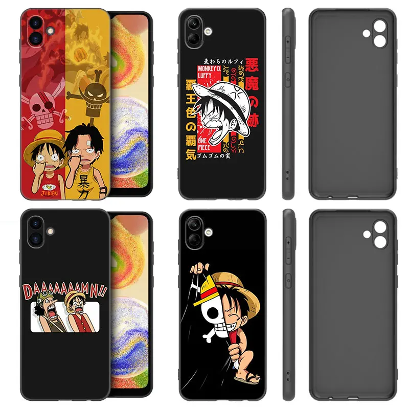 Anime O-One Piece Phone Case For Samsung Galaxy A01 A03 Core A04 A20 E A02 A10 A21 A30 A50 S A40 A41 A6 A8 Plus A7 2018 Cover