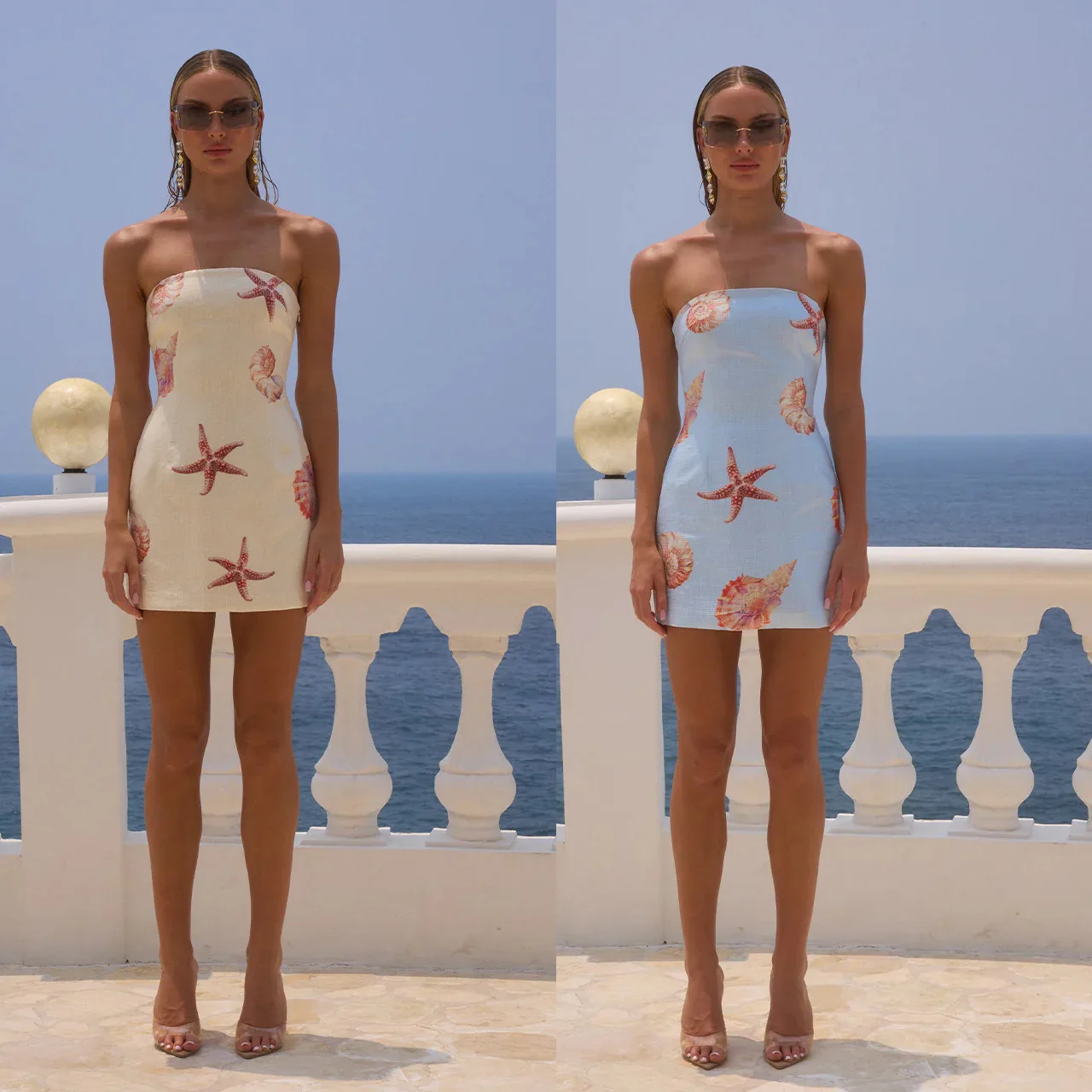 

2025 Spring and Summer New Sequin Print Dress