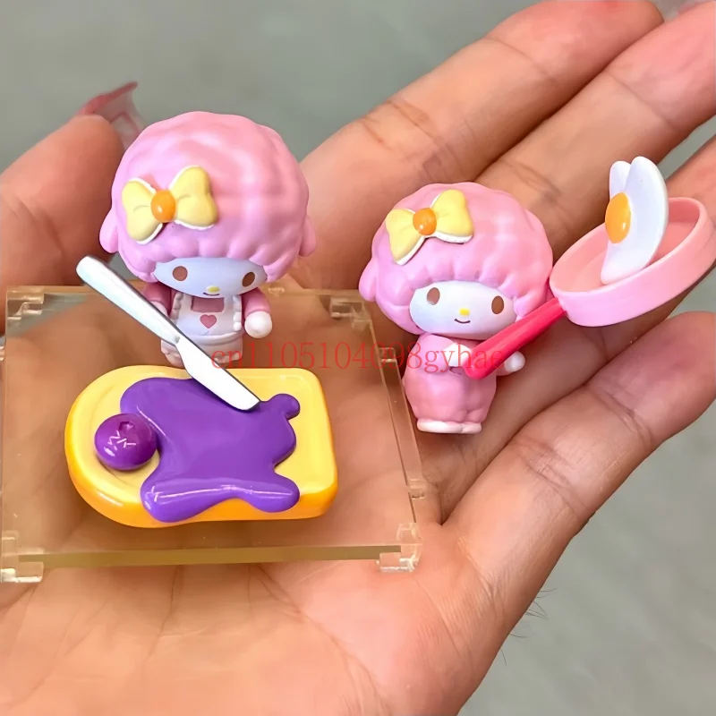 

Hot Sanrio Genuine Hello Kitty Breakfast Series Blind Box Mini Figure Desktop Ornament Surprise Toy Kids Gift For Character Fans