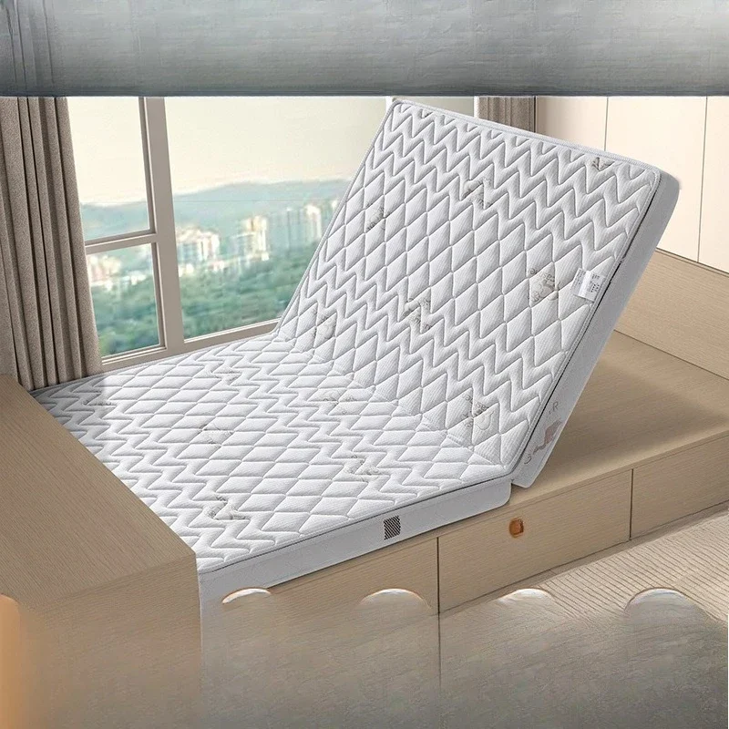 Moderately soft and hard, natural jute latex mattress, foldable and removable.