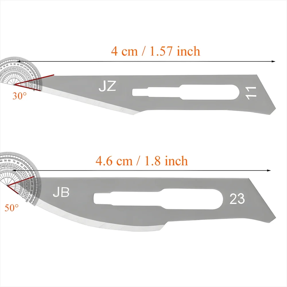 Multifunctional Craft Carving Knife 11pcs Set, Including 1 Handle+10 Replaceable Blades Suitable for Art Carving and PCB Repair
