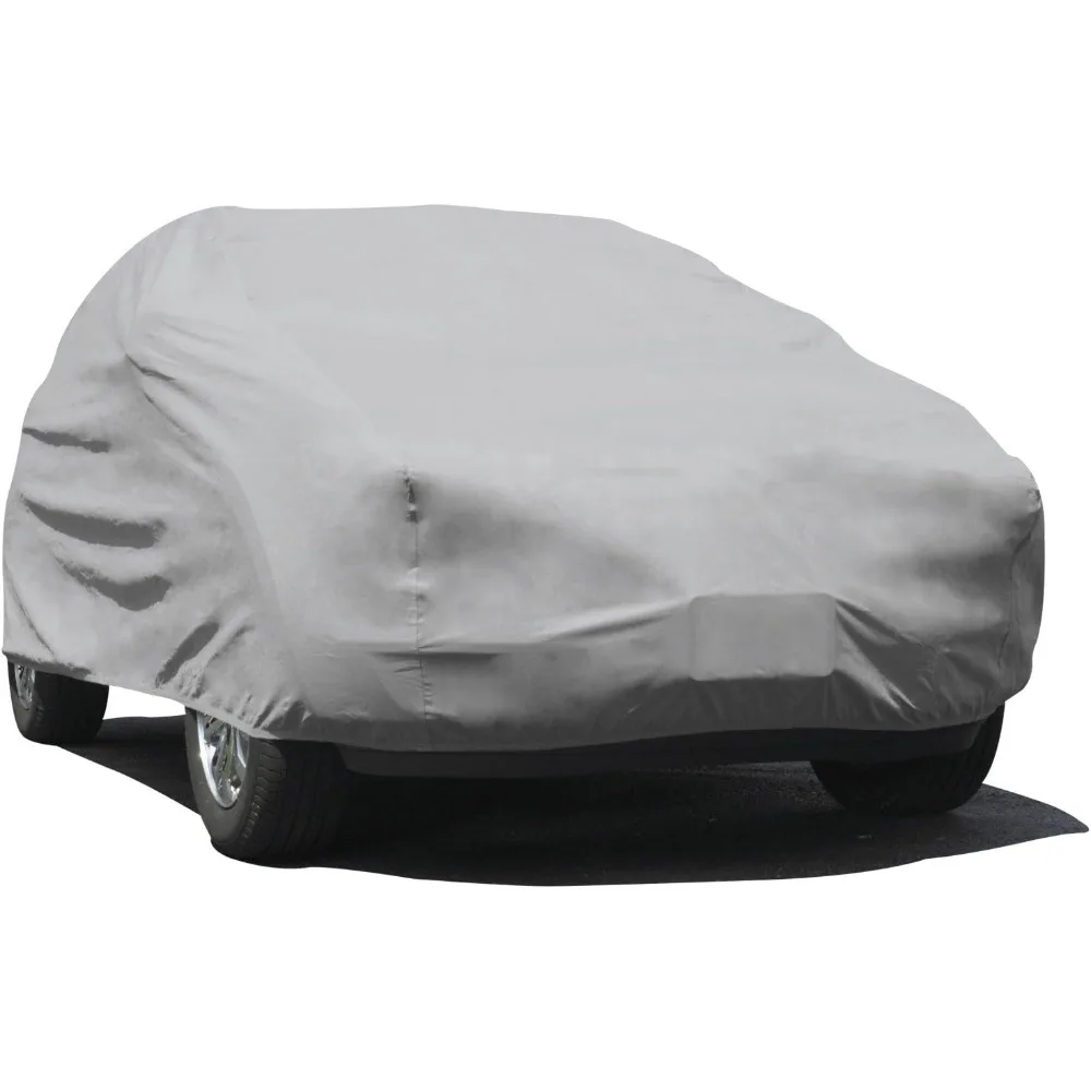 

3-Layer UV, Water, and Dust Resistant SUV Cover for Outdoor Protection, Fits SUVs up to 186 Inches, Gray