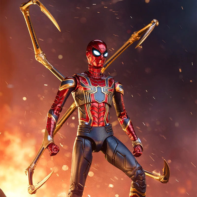Zhongdong Iron Spider Man 2.0 Action Figure 7 Inch 1:10 Movable Joints Collectible Model Marvel Avengers Birthday Gift For Fans