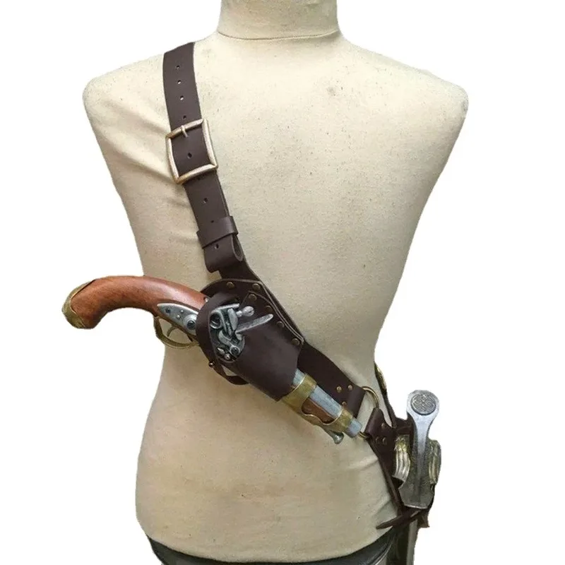Cinturón de hombro de pirata renacentista Medieval, espada, correa de Cutlass, funda gótica Steampunk, caballero, Guerrero, accesorio de disfraz de Cosplay