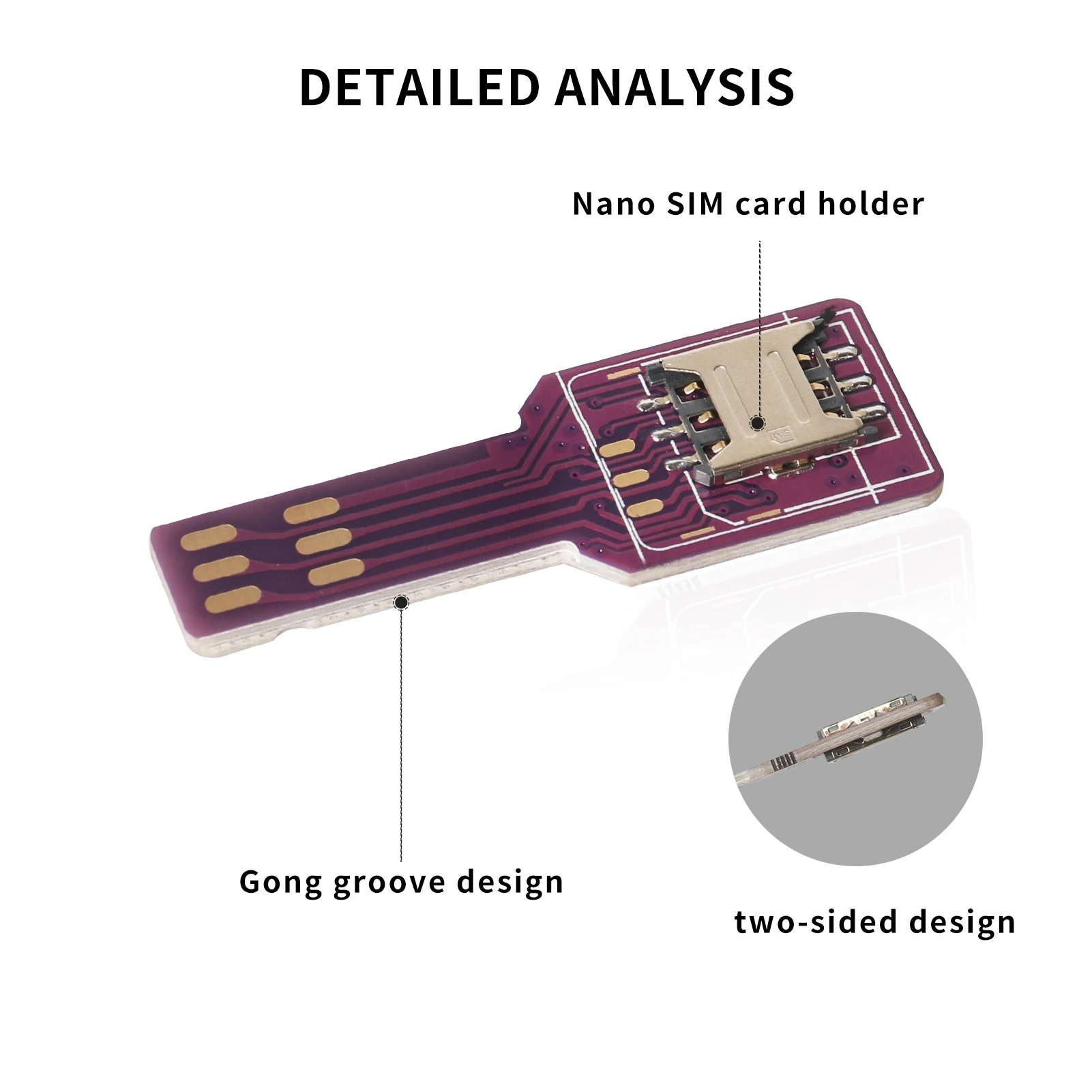 Per iPhone SIM card 4 in1 adattatore per Slot per schede esterno Fast Card Changer supporto per lettore di schede SIM iPhone riavvio gratuito Nano