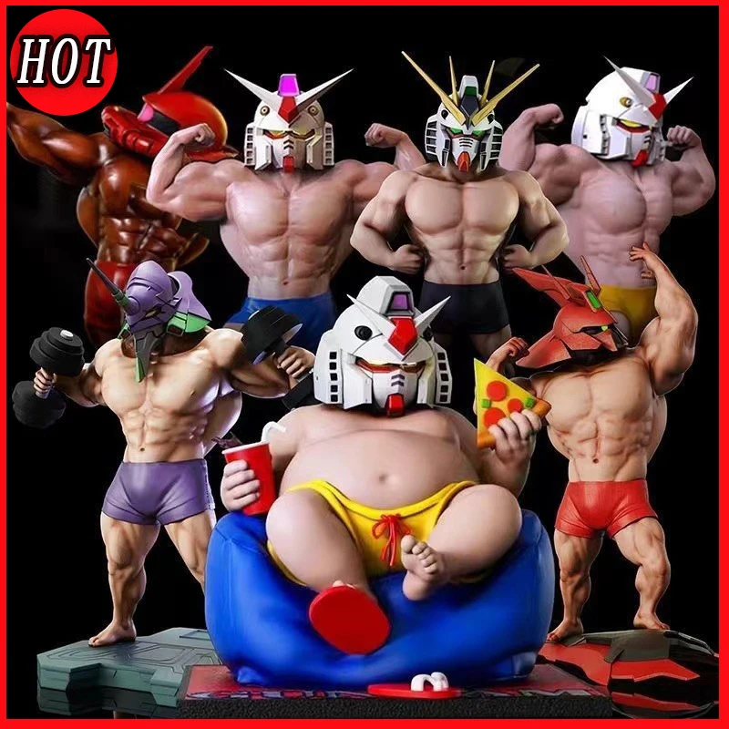 Polvo de proteína, Big Muscle King, Zha Zha, Ancient Unit-01, Muscle Fat Boy, Modelo de figura de Gundam original, Decoración periférica