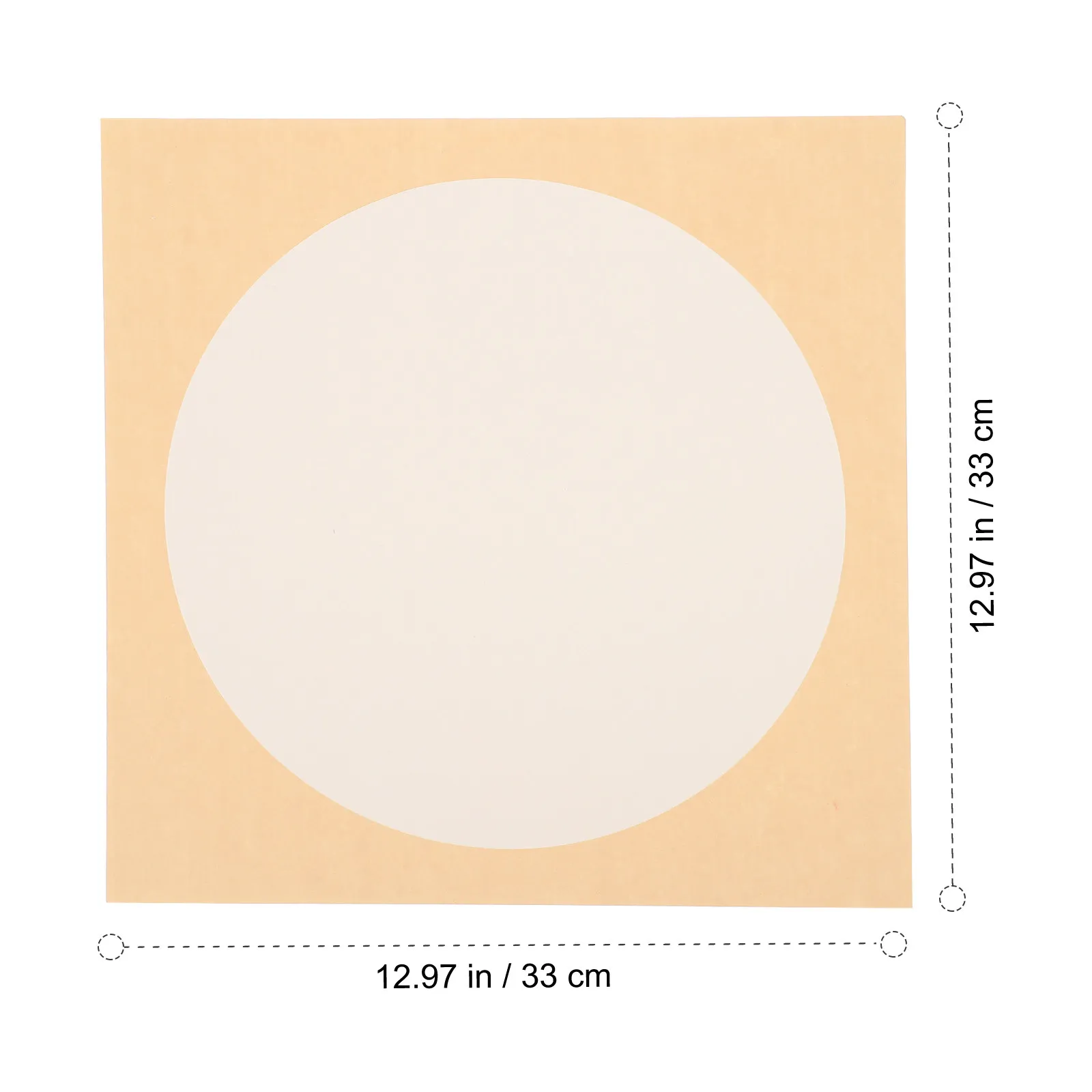 1Set Round Card Papers Chinese Calligraphy Papers Thickened Painting Paper Blank Art Paper for Drawing Practice