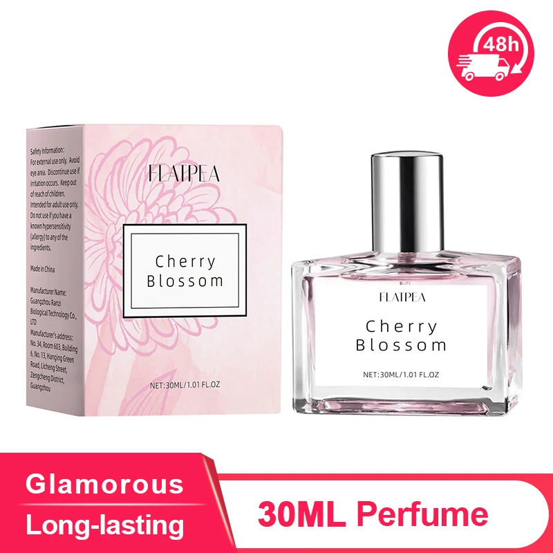 30ML fragancia duradera Perfume mujer lavanda flor de cerezo fragancia sin Alcohol Perfume ligero crema en aerosol corporal vainilla